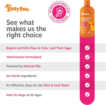 Paws Flea & Tick Removal Shampoo for Dogs