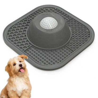 PLOSIF Slow Feeder Dog Bowls for Liquid Treat, Anti-Slip【Entertained Ball-In】 Bone Broth Dog Lick Bowl, 3/4 Cup Yogurt Pup Lick Toy for Large Medium Small Breeds Dietary Supplement/Post-Op Nutrition Pet Stuff Dogaccessories