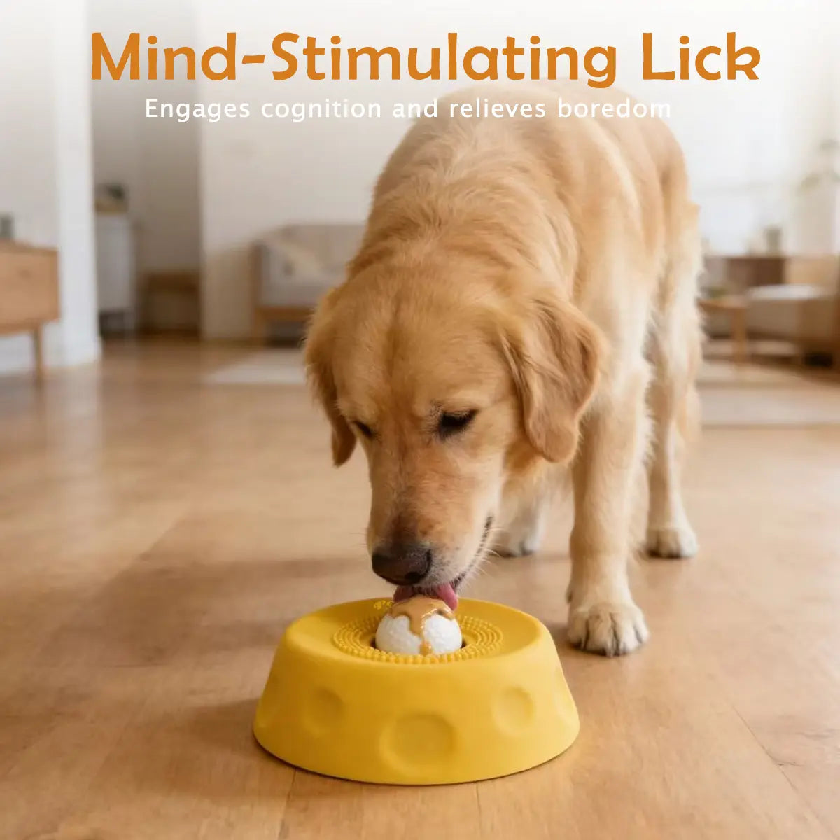 Pawpace Multi Purpose Dog Bowl,Dog Liquid Slow Feeder,Lick Bowl with Ball ,Oral Hygiene & Tongue Cleaning,8 Suction Cups,No Mess Liquid Treat Enrichment Bowl for Dogs Petlovers