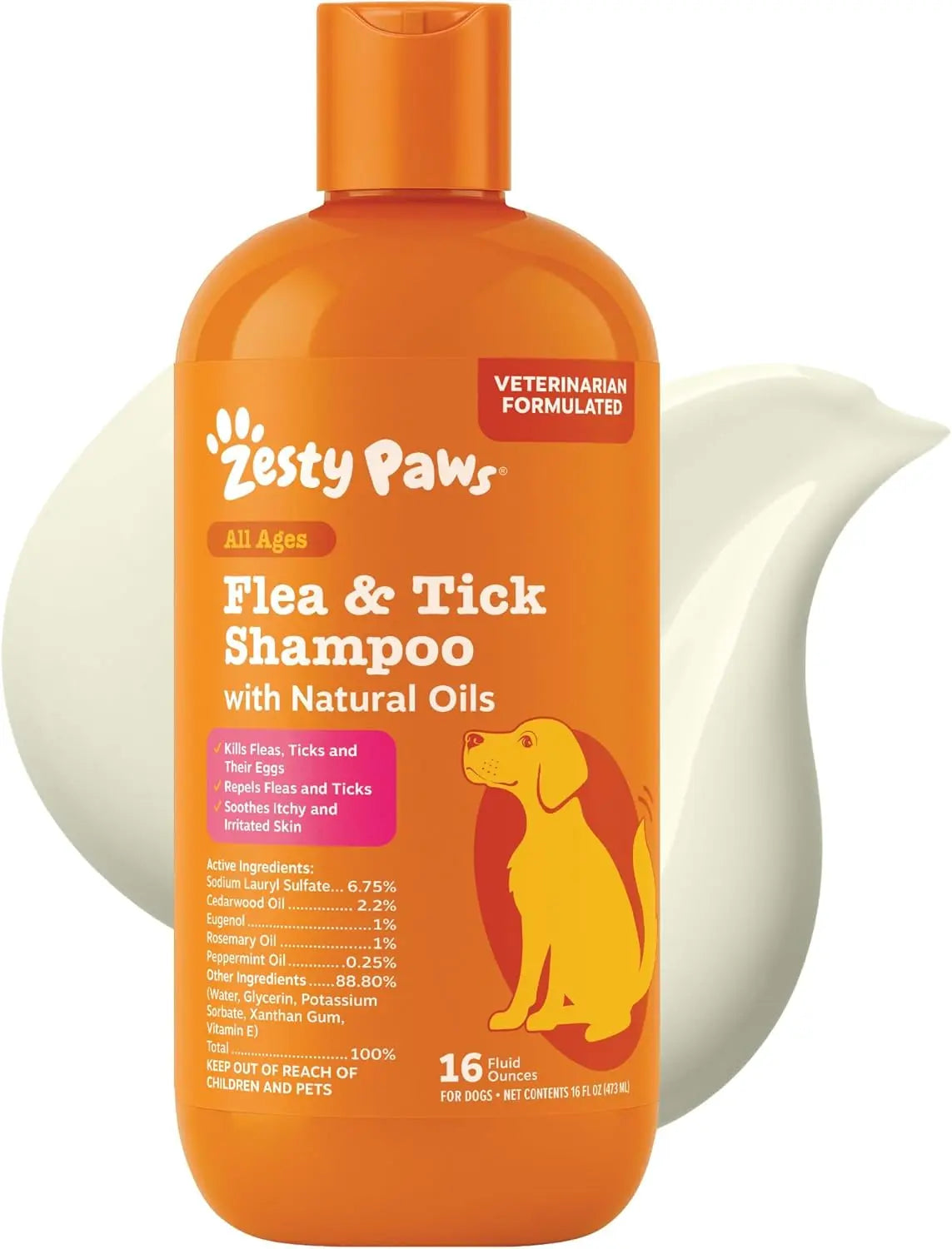 Paws Flea & Tick Removal Shampoo for Dogs